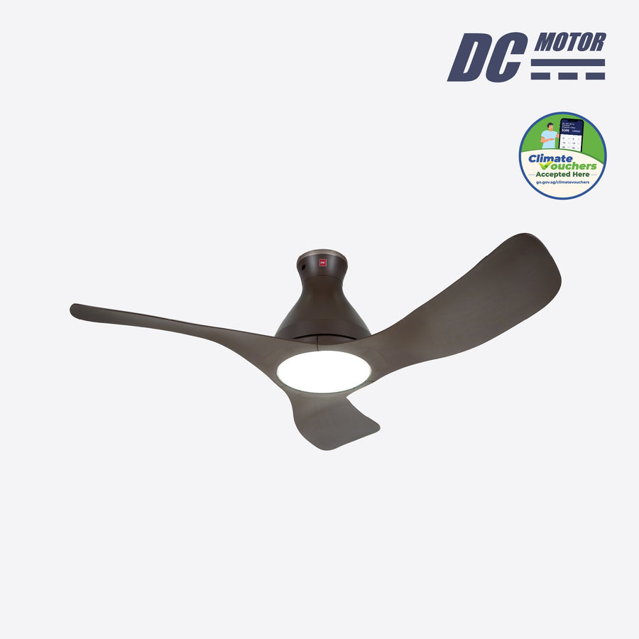 KDK Airy E48GP Ceiling Fan 48 Inch with LED (3 Blade Ceiling Fan)