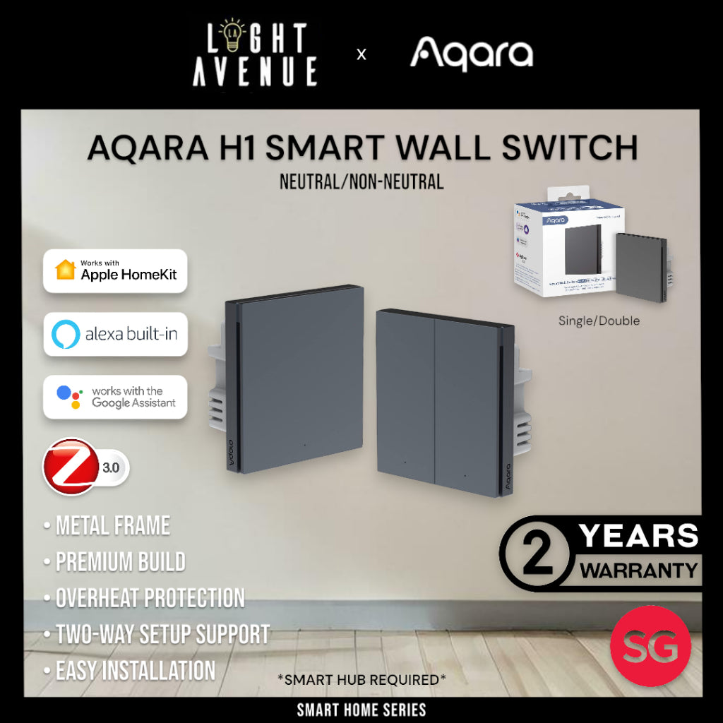 Aqara H1 Smart Wall Switch Neutral/Non-Neutral (Grey)