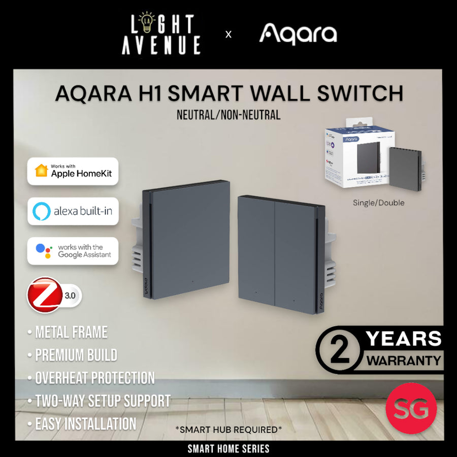 Aqara H1 Smart Wall Switch Neutral/Non-Neutral (Grey)