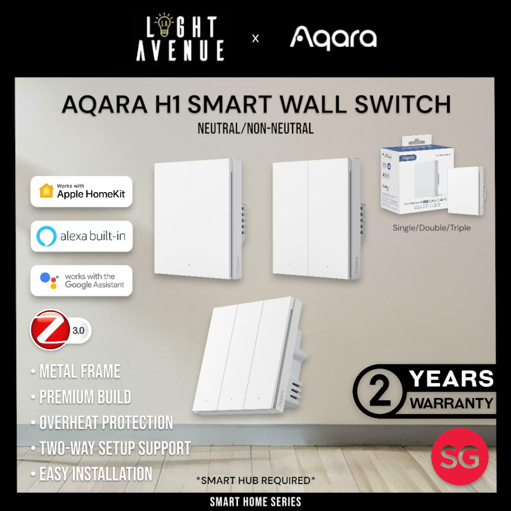 Aqara H1 Smart Wall Switch Neutral/Non-Neutral (White)