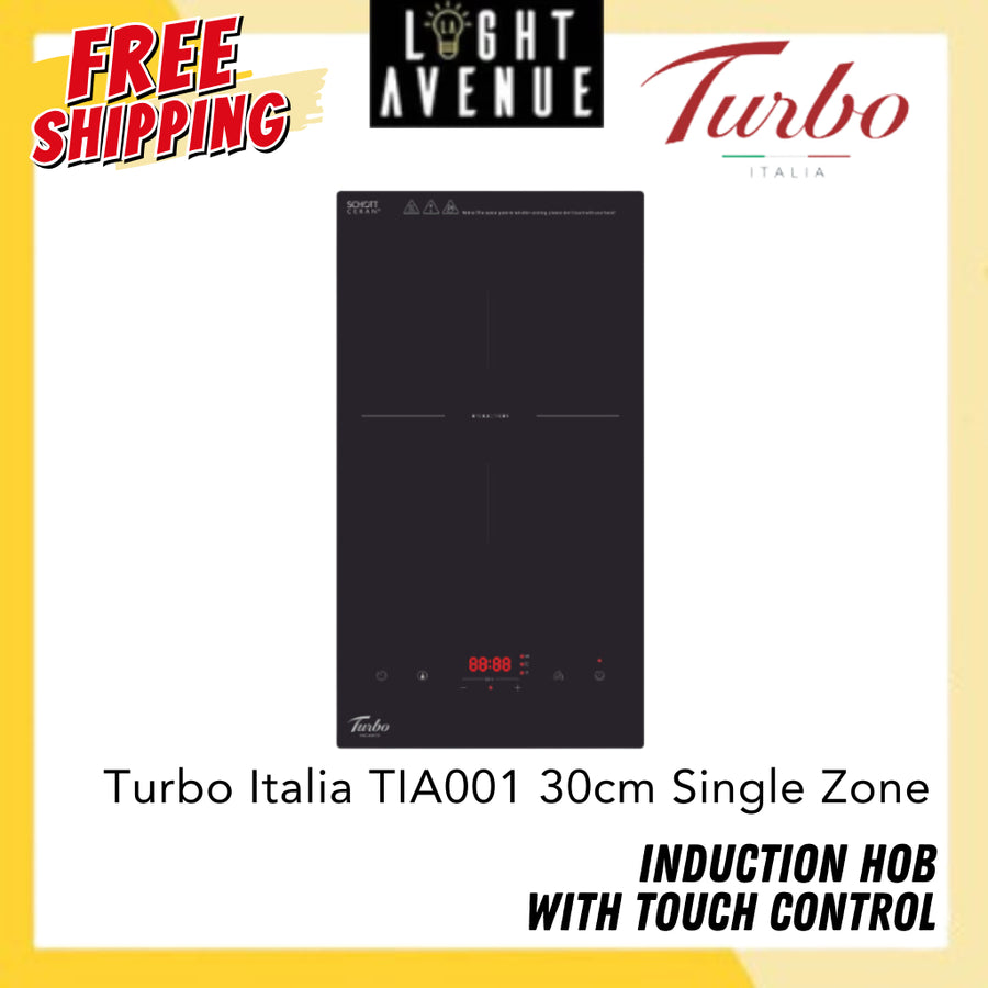 Turbo Italia TIA001 30cm Single Zone Induction Hob