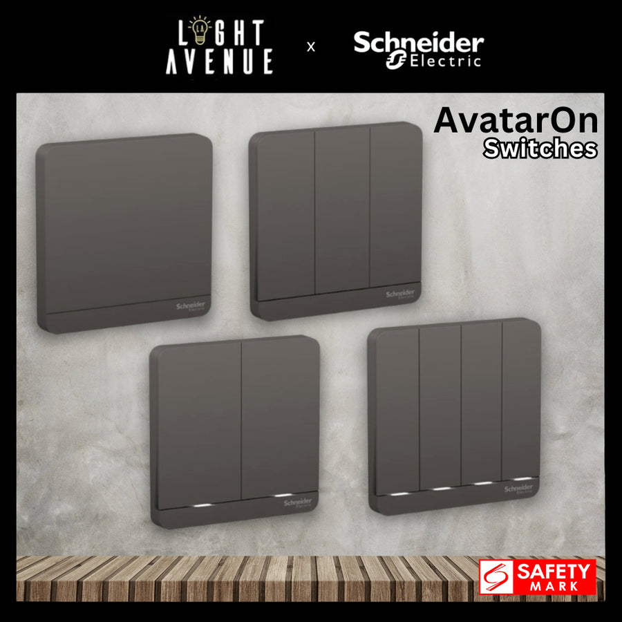 Schneider Electric AvatarOn Switch (Dark Grey)