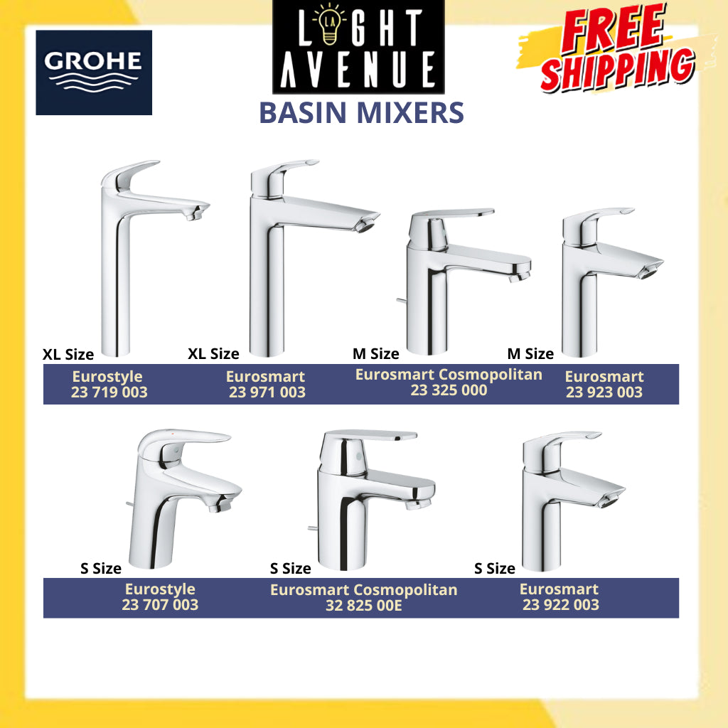 Grohe 23 325 000 Eurosmart Cosmopolitan Basin Mixer M-Size