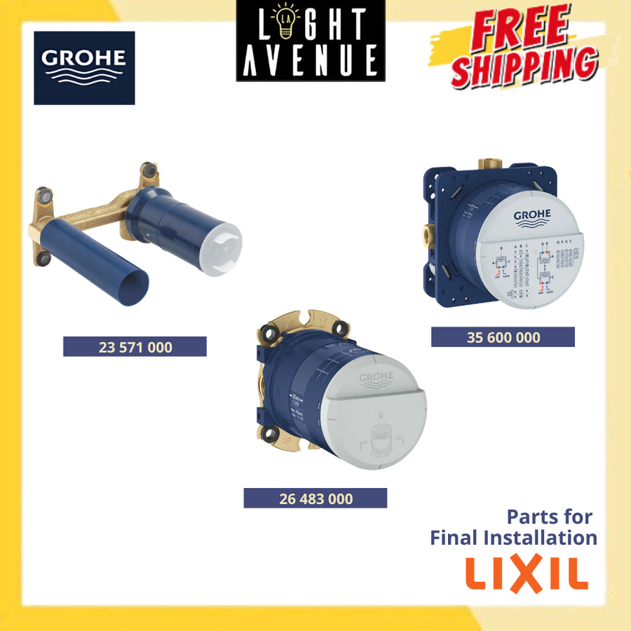 Grohe 35 600 000 Rapido SmartBox Universal Rough-in Box 1/2″