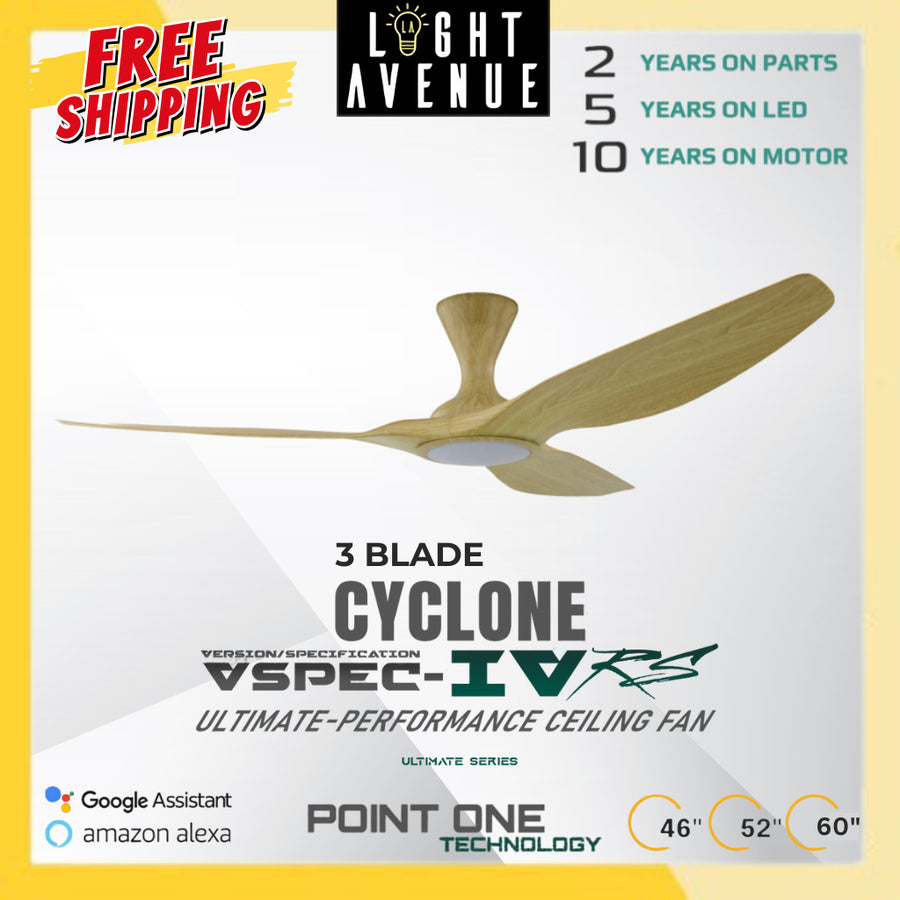 Point One Technology - Cyclone VSPEC-IV RS 46"/52"/60" 3 Blade (LED Optional)