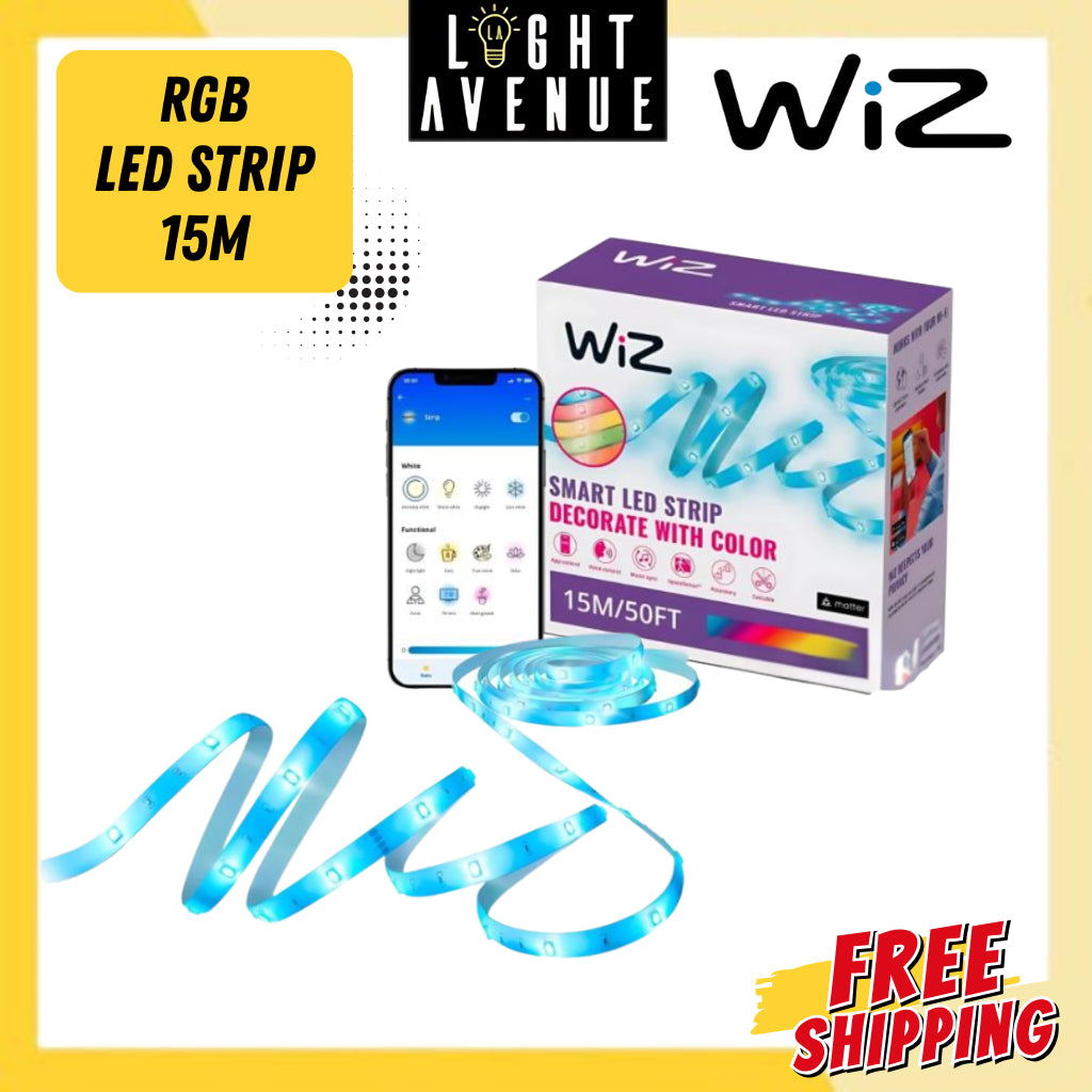 WiZ RGB LED Strip 15m with UK Plug 17W Type-G GM