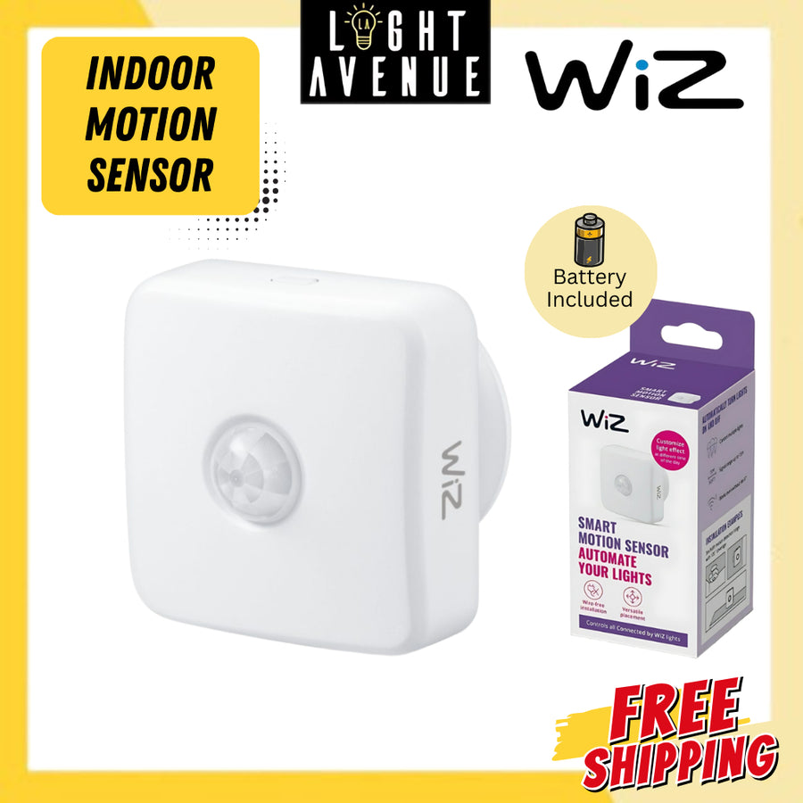 WiZ Smart WiFi Indoor Motion Sensor with batteries Smart Light Automation Motion Detection
