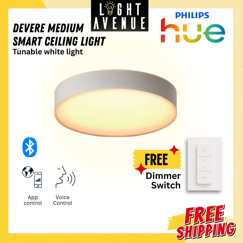 Philips Hue Devere White Ambience Medium Smart Ceiling Light