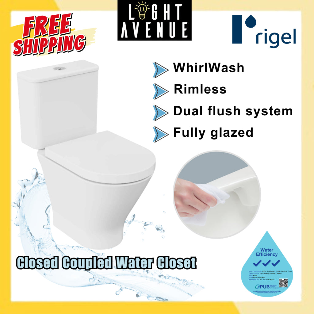 Rigel WC9246F-HKM Closed Coupled Water Closet