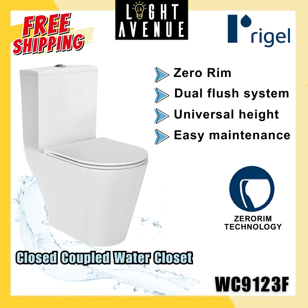 Rigel WC9123F-HKM Closed Coupled Water Closet