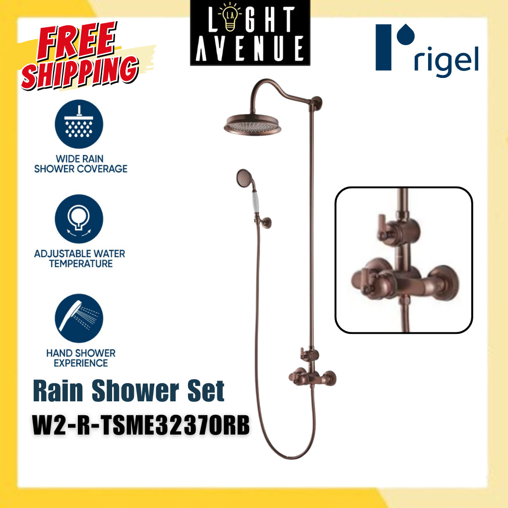 Rigel W2-R-TSME3237-ORB Exposed Thermostatic Shower Mixer - Oil Rubbed Bronze