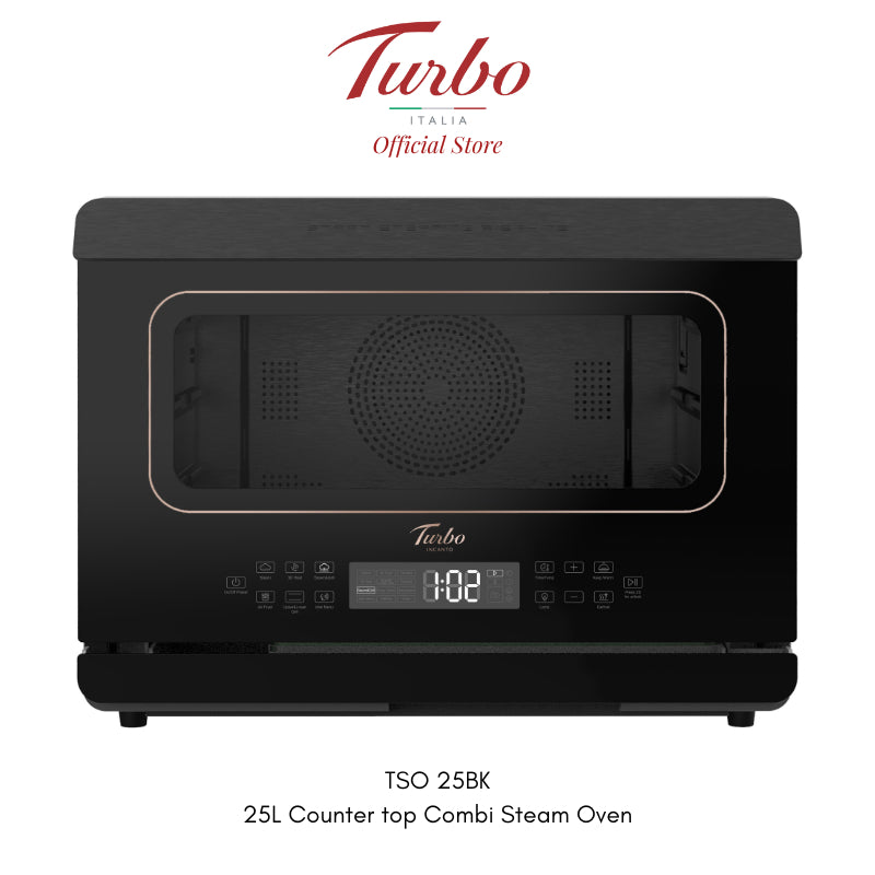 Turbo Italia TSO25BK 25L Counter Top Combi Steam Oven