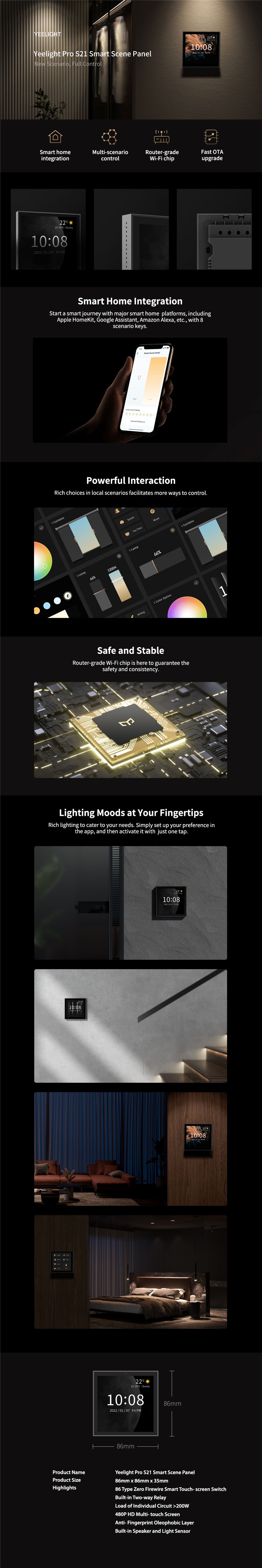 YeeLight Pro S21 Smart Scene Panel